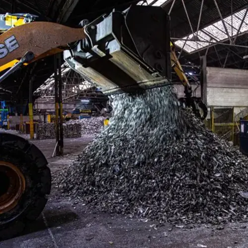 Aluminum scrap metal for recycling